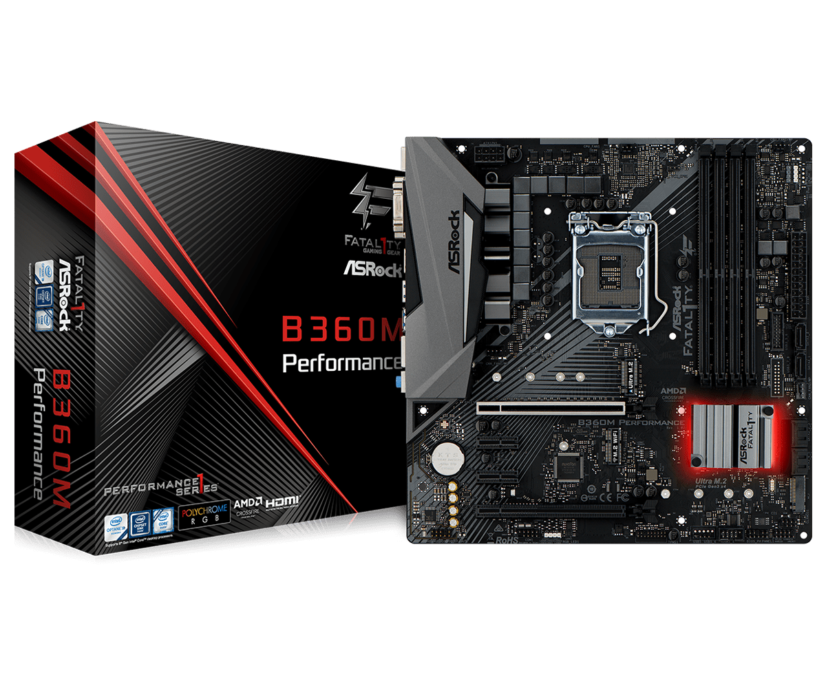 core i3 8100 / ASRock B360M ファンセット Asrock Fatal1ty B360M Performance - Motherboard Specifications On